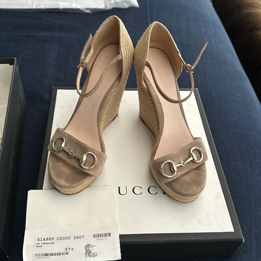 Gucci wedges - size 37.5